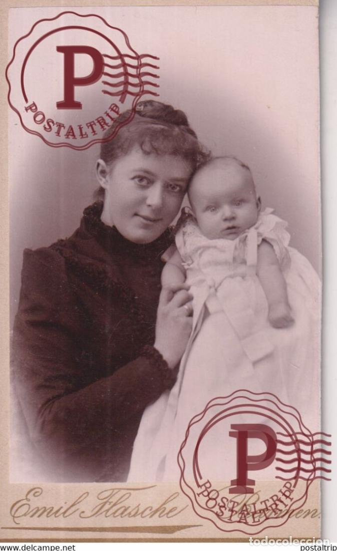 Photographie ancienne: EMIL FLASCHE BARMEN CDV GERMANY DEUTSCHLAND +-10*.6CM