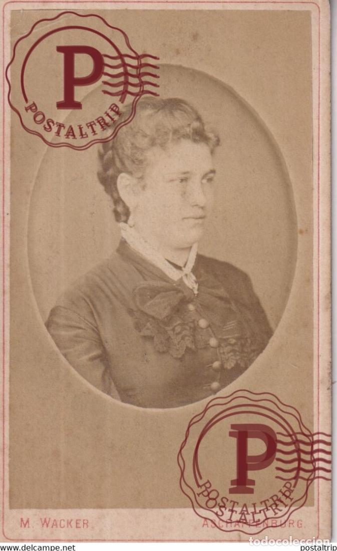 Photographie ancienne: W WACKER ASCHAFFENBURG CDV GERMANY DEUTSCHLAND +-10*.6CM