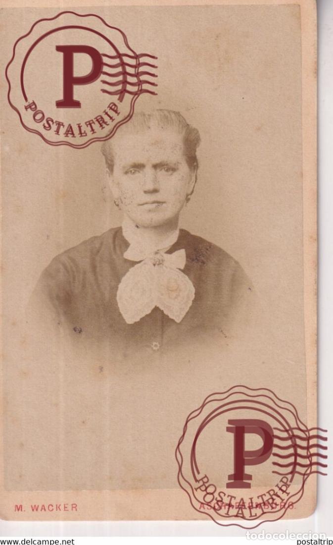 Photographie ancienne: W WACKER ASCHAFFENBURG CDV GERMANY DEUTSCHLAND +-10*.6CM