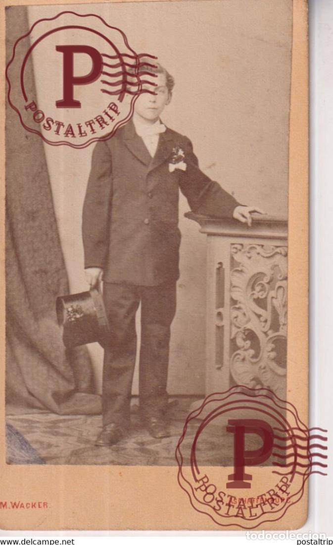 Fotograf&iacute;a antigua: W WACKER ASCHAFFENBURG CDV GERMANY DEUTSCHLAND +-10*.6CM