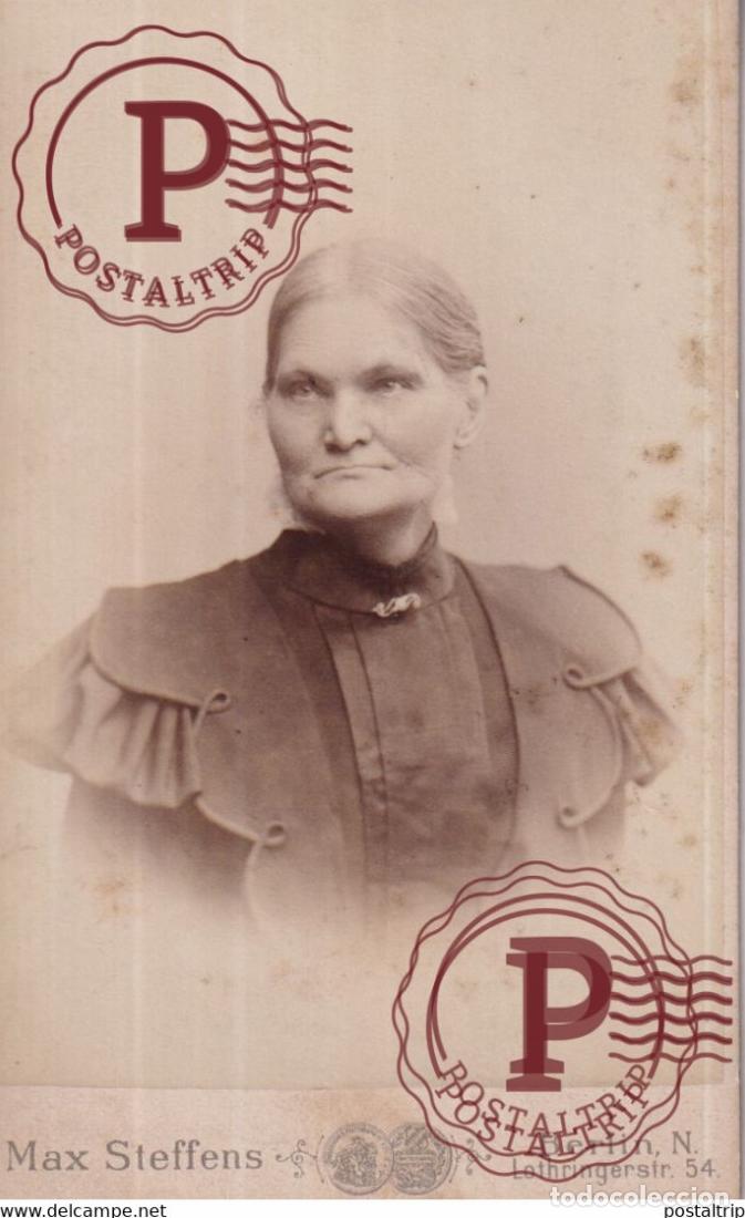 Fotograf&iacute;a antigua: MAX STEFFENS BERLIN N CDV GERMANY DEUTSCHLAND +-10*.6CM