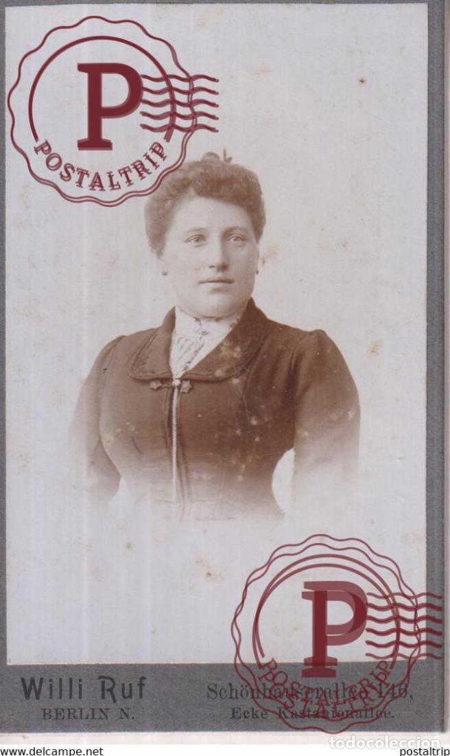 Fotograf&iacute;a antigua: WILLI RUF BERLIN CDV GERMANY DEUTSCHLAND +-10*.6CM