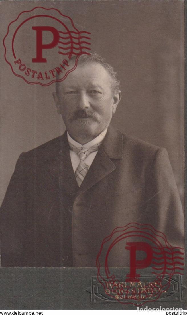 Fotograf&iacute;a antigua: KARL MACKEL BURGSTADT CDV GERMANY DEUTSCHLAND +-10*.6CM
