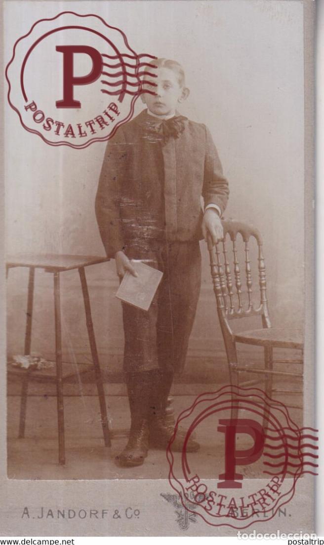 Fotograf&iacute;a antigua: A JANDORF BERLIN CDV GERMANY DEUTSCHLAND +-10*.6CM