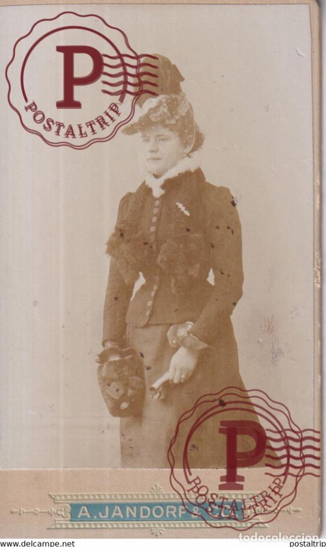 Fotograf&iacute;a antigua: A JANDORF BERLIN CDV GERMANY DEUTSCHLAND +-10*.6CM