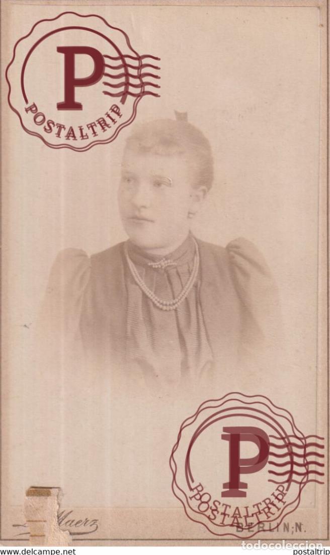 Fotograf&iacute;a antigua: L MARZ BERLIN CDV GERMANY DEUTSCHLAND +-10*.6CM