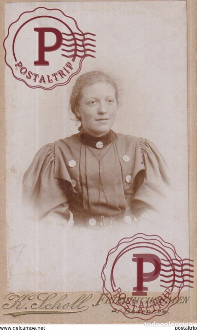 Fotograf&iacute;a antigua: K SCHOLL FRIEDRICHSHAFEN CDV GERMANY DEUTSCHLAND +-10*.6CM