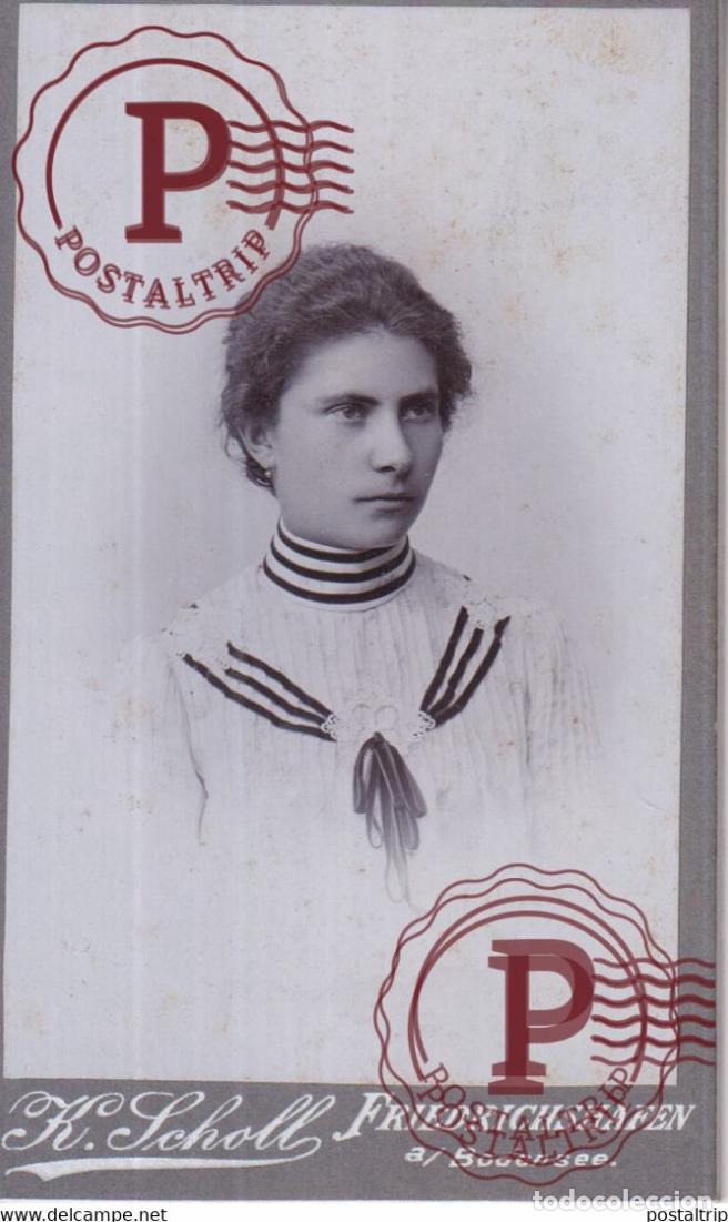 Fotograf&iacute;a antigua: K SCHOLL FRIEDRICHSHAFEN BODENSEE CDV GERMANY DEUTSCHLAND +-10*.6CM