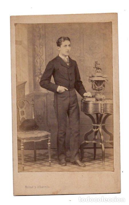 Fotograf&iacute;a antigua: CARTE DE VISITE RETRATO MASCULINO. MOLIN&Eacute; Y ALBAREDA, BARCELONA