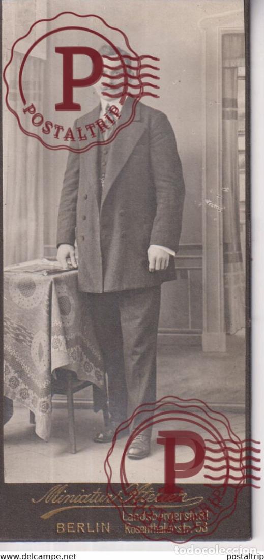 Fotograf&iacute;a antigua: MINIATUR ATELIER BERLIN CDV GERMANY DEUTSCHLAND +-12*6CM