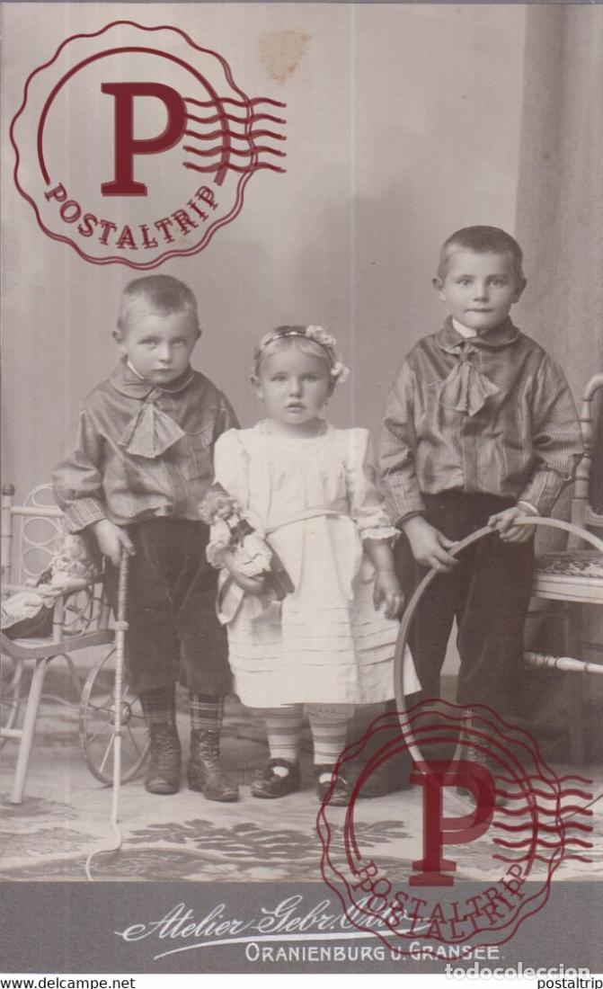 Fotograf&iacute;a antigua: ATELIER GEBR OTTO ORANIENBURG U GRANSEE CABINET GERMANY DEUTSCHLAND +-16*10CM