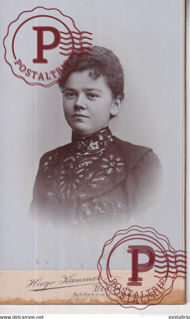 Fotograf&iacute;a antigua: CDV HUGO KAMMER BERLIN GERMANY DEUTSCHLAND +-10*6CM