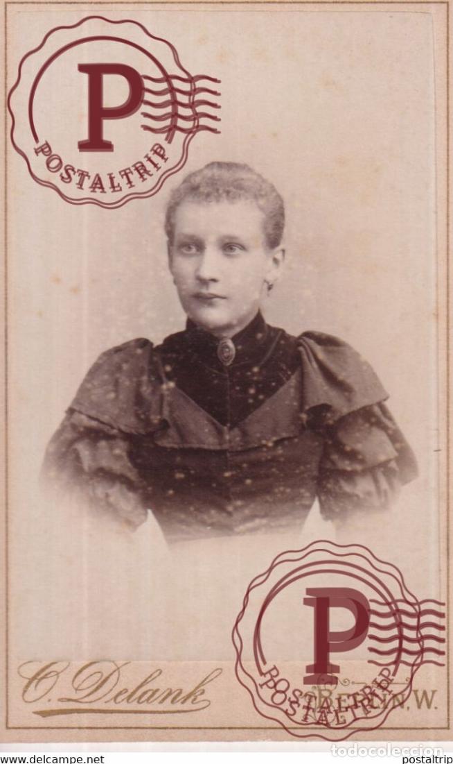 Fotograf&iacute;a antigua: CDV O DELANK BERLIN GERMANY DEUTSCHLAND +-10*6CM
