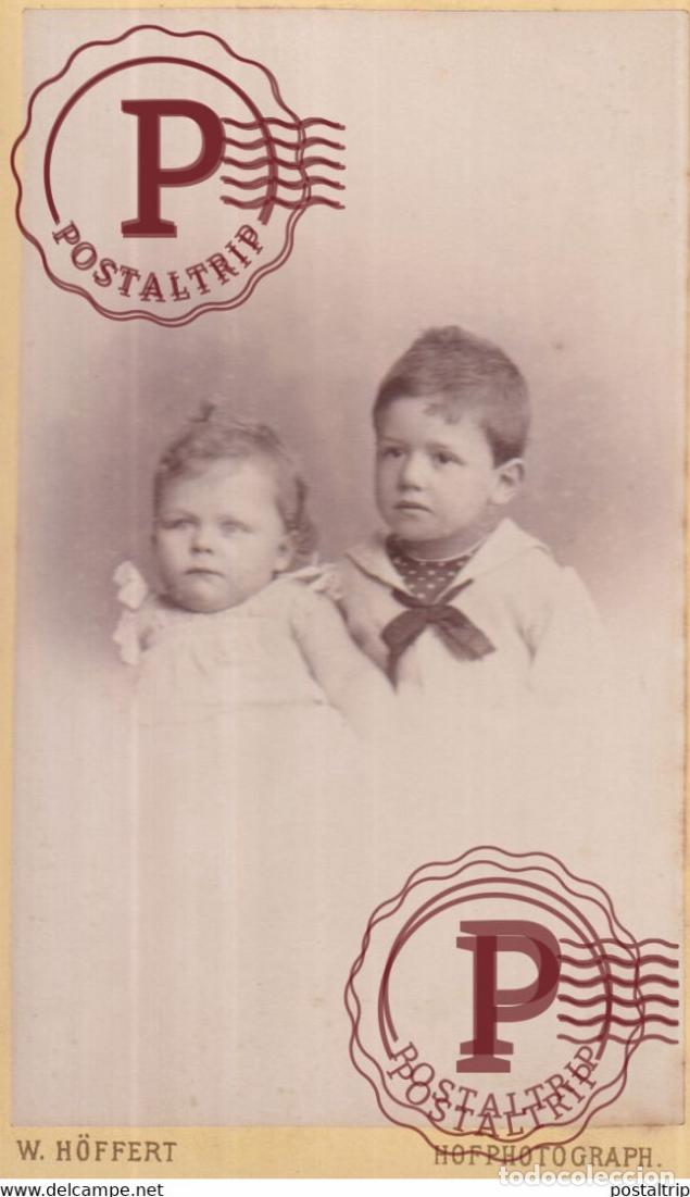 Fotograf&iacute;a antigua: CDV W HOFFERT DRESDEN BERLIN LEIPZIG BRESLAU HAMBURG GERMANY DEUTSCHLAND +-10*6CM