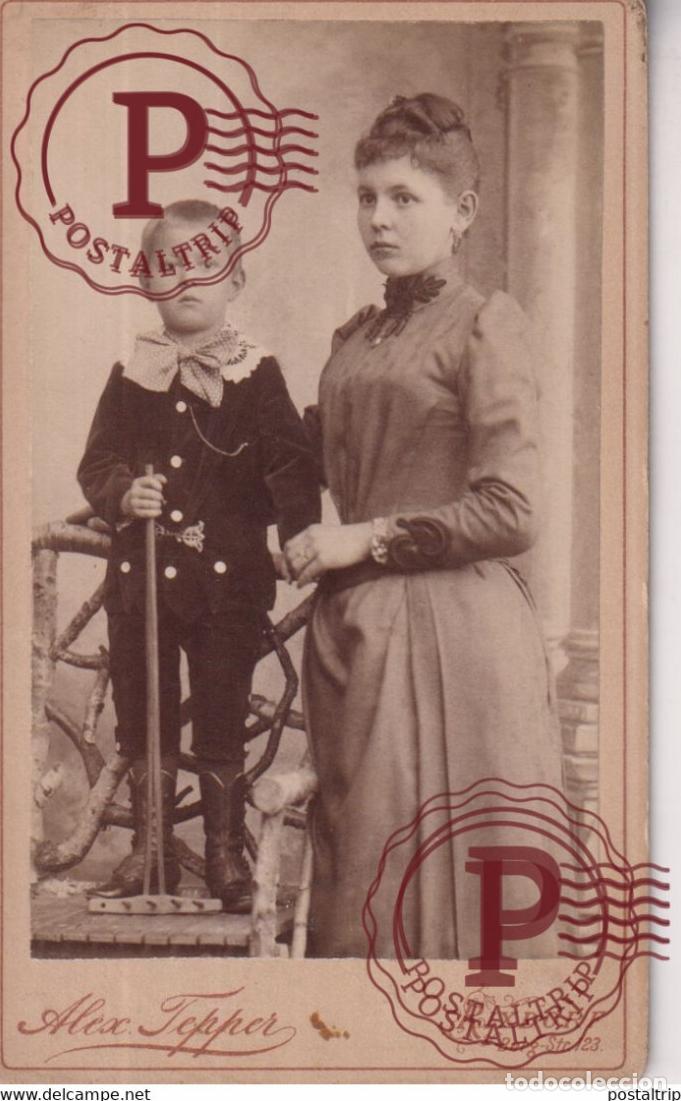 Antique Photography: ALEX TEPPER RIXDORF GERMANY DEUTSCHLAND +-10*6CM