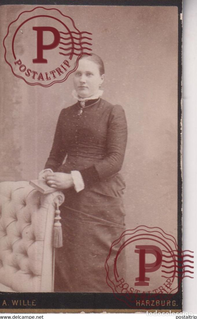 Antique Photography: A WILLE HARZBURG GERMANY DEUTSCHLAND +-10*6CM