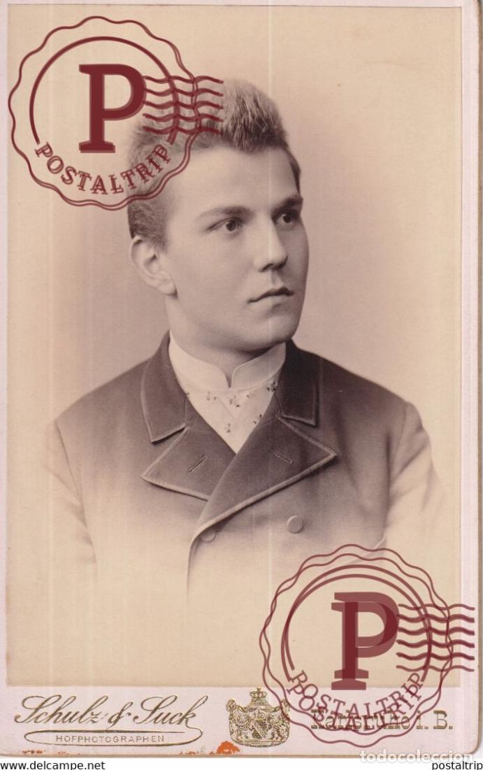 Antique Photography: SCHULZ SUCK KARLSRUHE CABINET GERMANY DEUTSCHLAND +-16.5*10.5CM