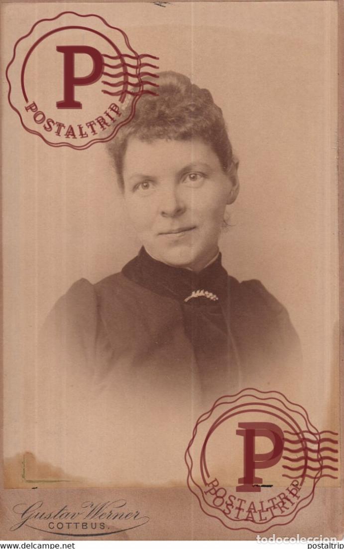 Antique Photography: GUSTAV WERNER COTTBUS ETAT SEE SCAN CABINET GERMANY DEUTSCHLAND +-16.5*10.5CM