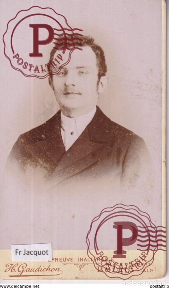 Antique Photography: FR JACQUOT BOURG AIN FRANCE +-10*6CM