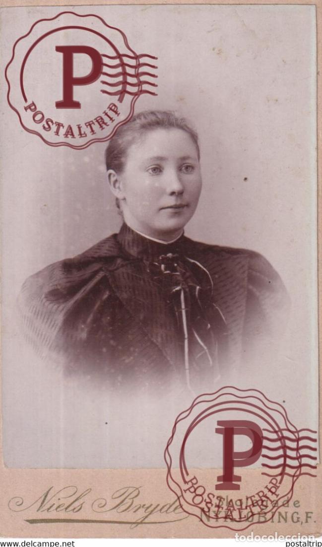 Photographie ancienne: Niels Bryde &agrave; Nykjobing F SKOLEGADE DENMARK CDV +-10*6.5CM