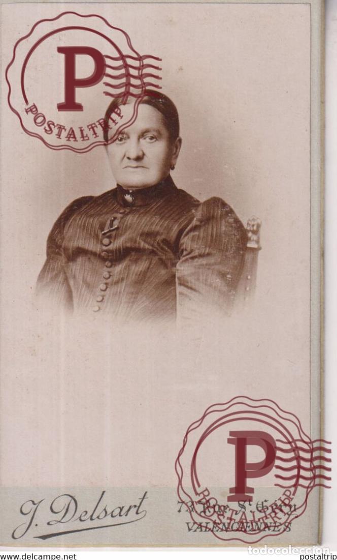 Photographie ancienne: J DELSART VALENCIENNES CDV +-10*6.5CM