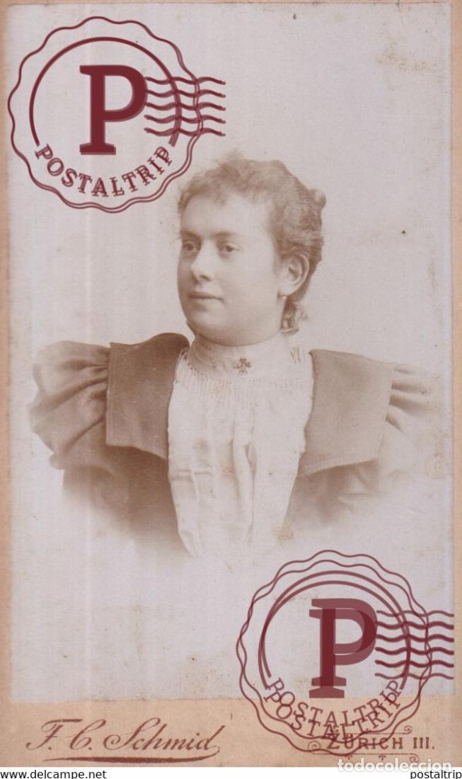 Fotograf&iacute;a antigua: T C SCHMID ZURICH CDV SCHWEIZ SUISSE SVIZZERA +-10*6CM