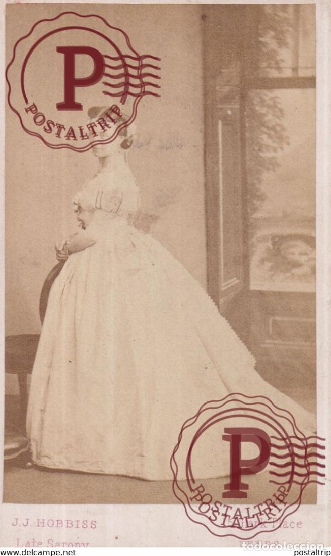 Fotograf&iacute;a antigua: RARE JJ HOBBIS LEEDS 1876 PHOTOGRAPHER TO THE QUEEN DUCHESS CAMBRIDGE Photo ancienne CDV Fotogra