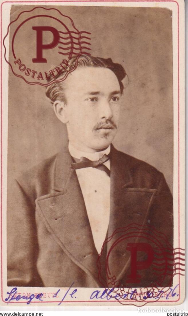Fotograf&iacute;a antigua: ANTON KREUTL 1876 SPANGER WURZBURG Photo ancienne CDV Fotografie +-10*6CM