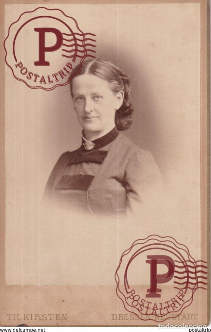 Fotograf&iacute;a antigua: 1885 TH KRISTEN DRESDEN Photo ancienne CABINET Fotografie +-16*10CM