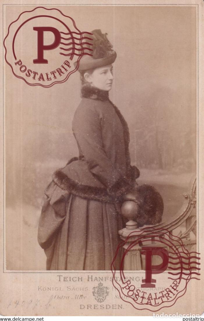 Fotograf&iacute;a antigua: 1887 HENSEL TEICH HANFSTAENGL DRESDEN Photo ancienne CABINET Fotografie +-16*10CM