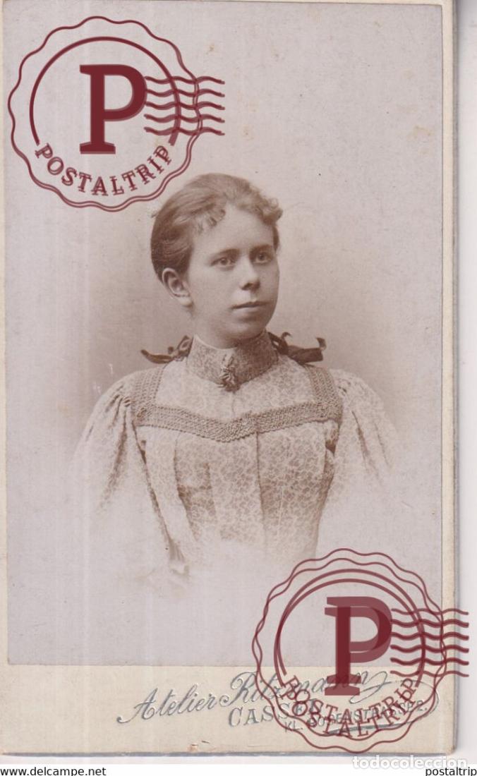 Fotograf&iacute;a antigua: 1896 F ZIEGLER RITZMANN CASSEL Photo ancienne CDV Fotografie +-10*6CM