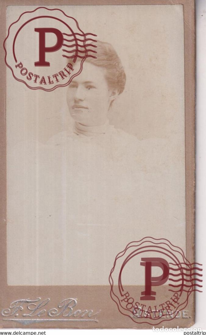 Fotograf&iacute;a antigua: 1898 F LE BONS MARIE FROYON OSTENDE OODTENDE CDV Fotografie +-10*6CM