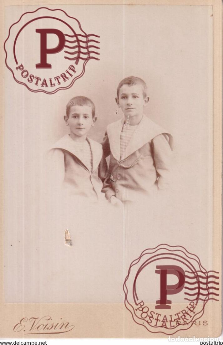 Antique Photography: 1897 E VOISIN PARIS CABINET Fotografie +-16*10CM