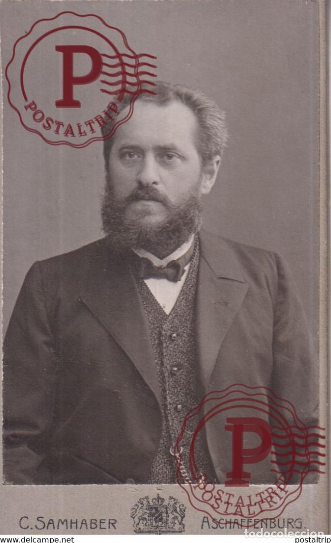 Antique Photography: 1906 SEE BACK C SAMHABER ASCHAFFENBURG CDV Fotografie +-10*6CM