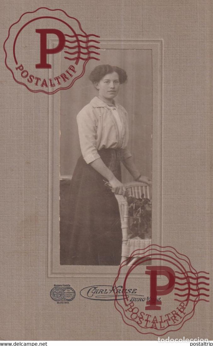 Antique Photography: CARL KRUSE BURG Fotografie +-17*11CM