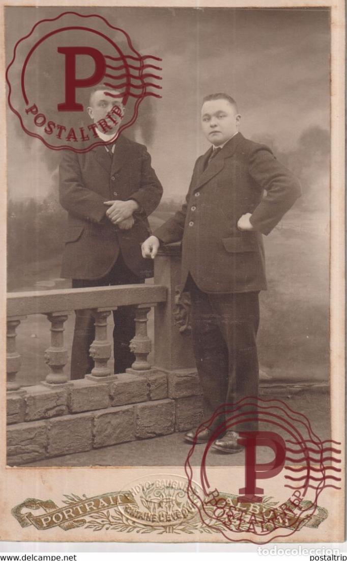 Antique Photography: LOTE 3 FOTOS 1917 PHOTO BAUGNIET 1917 CABINET Fotografie +-16*10CM