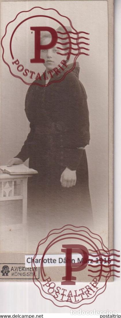 Fotograf&iacute;a antigua: A WERTHEIM CHARLOTTE DAHN 1915 Fotografie +-12*5CM