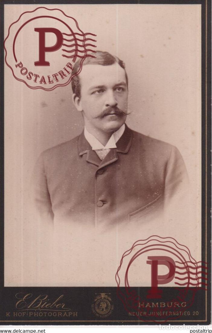 Fotograf&iacute;a antigua: E BIEDER HAMBURG Fotografie +-16*10CM