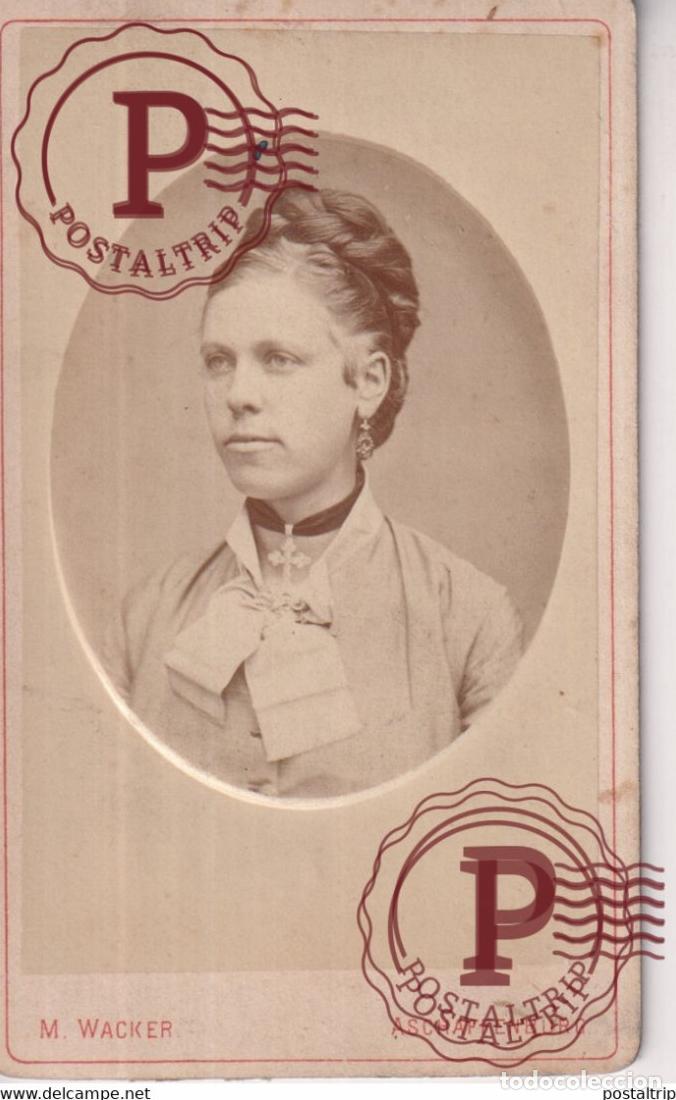 Fotograf&iacute;a antigua: W WACKER ASCHAFENBURG Germany DUITSLAND CDV Fotografie +-10*6CM