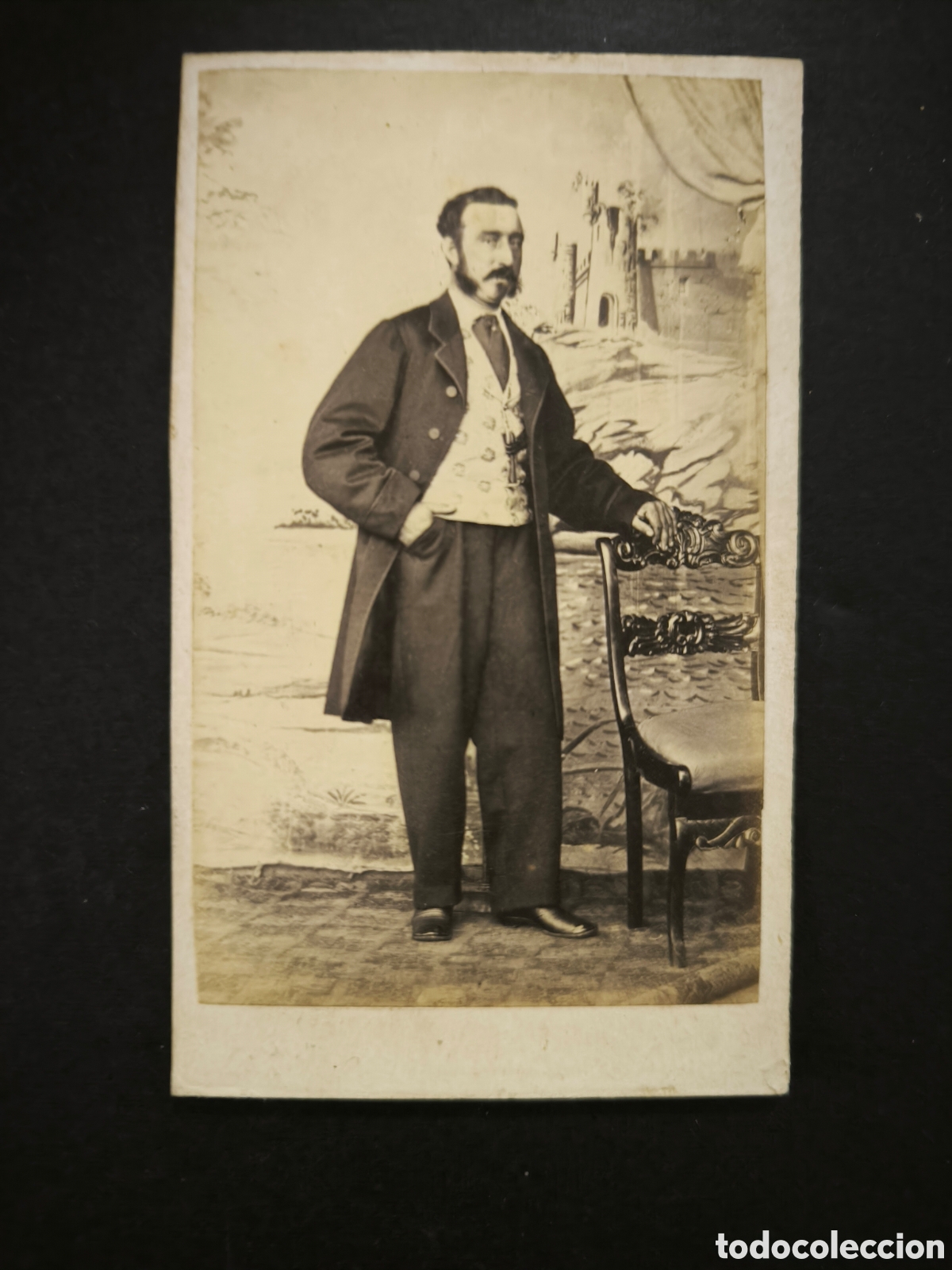 Fotograf&iacute;a antigua: Fotograf&iacute;a antigua, CDV. Eliseo Segond. Santiago de Compostela., finales s. XIX. Galicia.