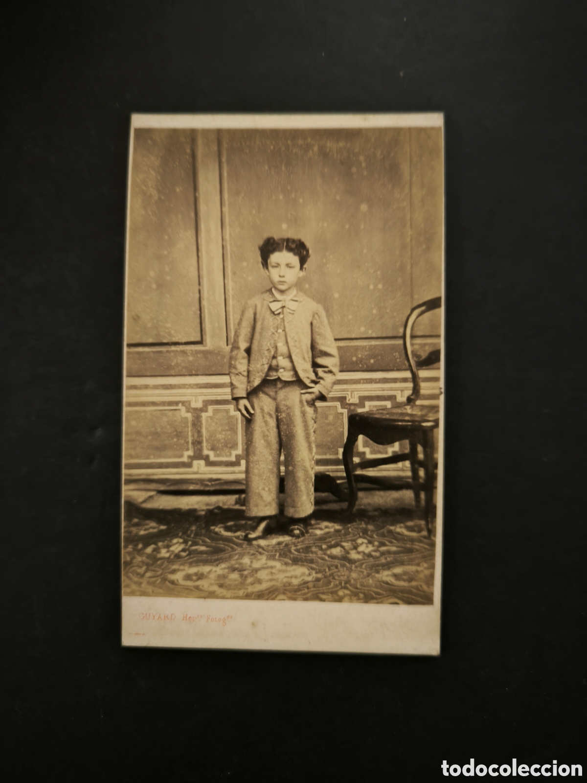 Fotograf&iacute;a antigua: Fotograf&iacute;a antigua, CDV. Cuyard hermanos. Galicia finales s. XIX.