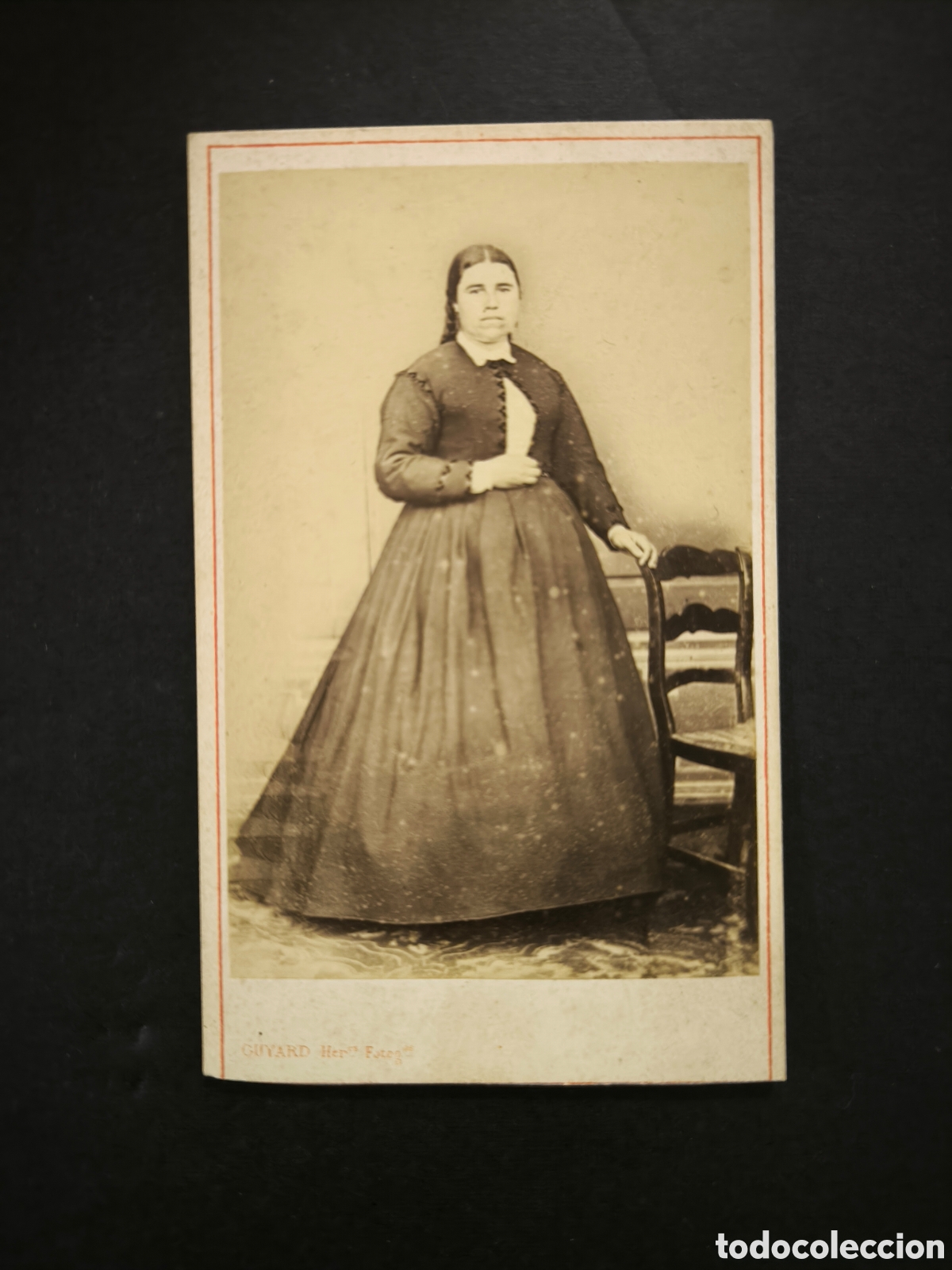 Fotograf&iacute;a antigua: Fotograf&iacute;a antigua, CDV. Cuyard hermanos. Galicia, finales s. XIX.