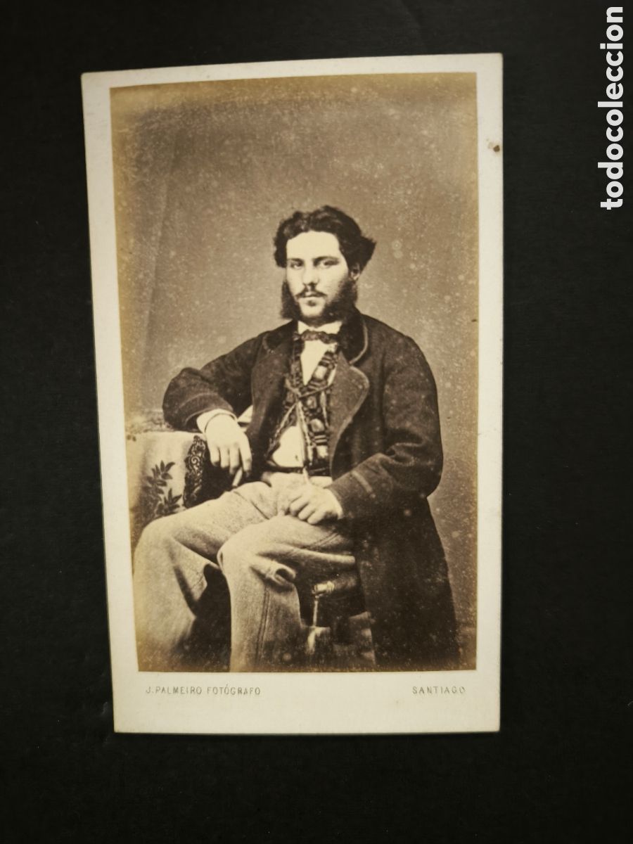 Fotograf&iacute;a antigua: Fotograf&iacute;a antigua, CDV. J. Palmeiro e hijos. Santiago de Compostela, finales s. XIX. Galicia.