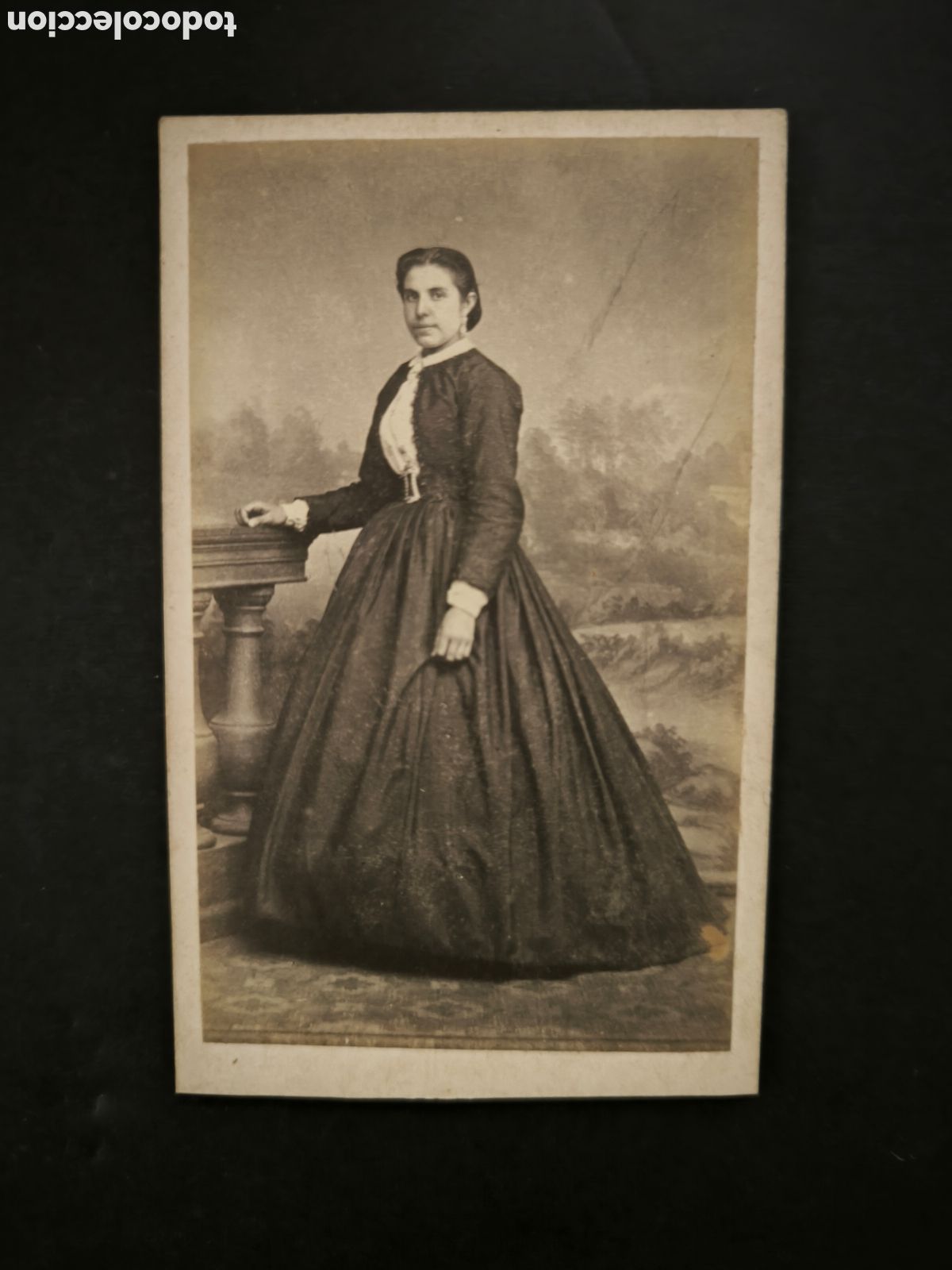 Fotograf&iacute;a antigua: Fotograf&iacute;a antigua, CDV. J. Palmeiro e hijos. Santiago de Compostela, finales s. XIX. Galicia.