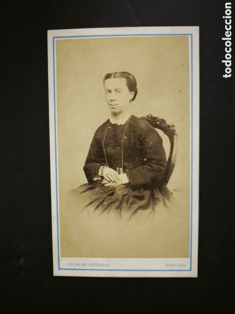 Fotograf&iacute;a antigua: Fotograf&iacute;a antigua, CDV. J. Palmeiro e hijos. Santiago de Compostela, finales s. XIX. Galicia.