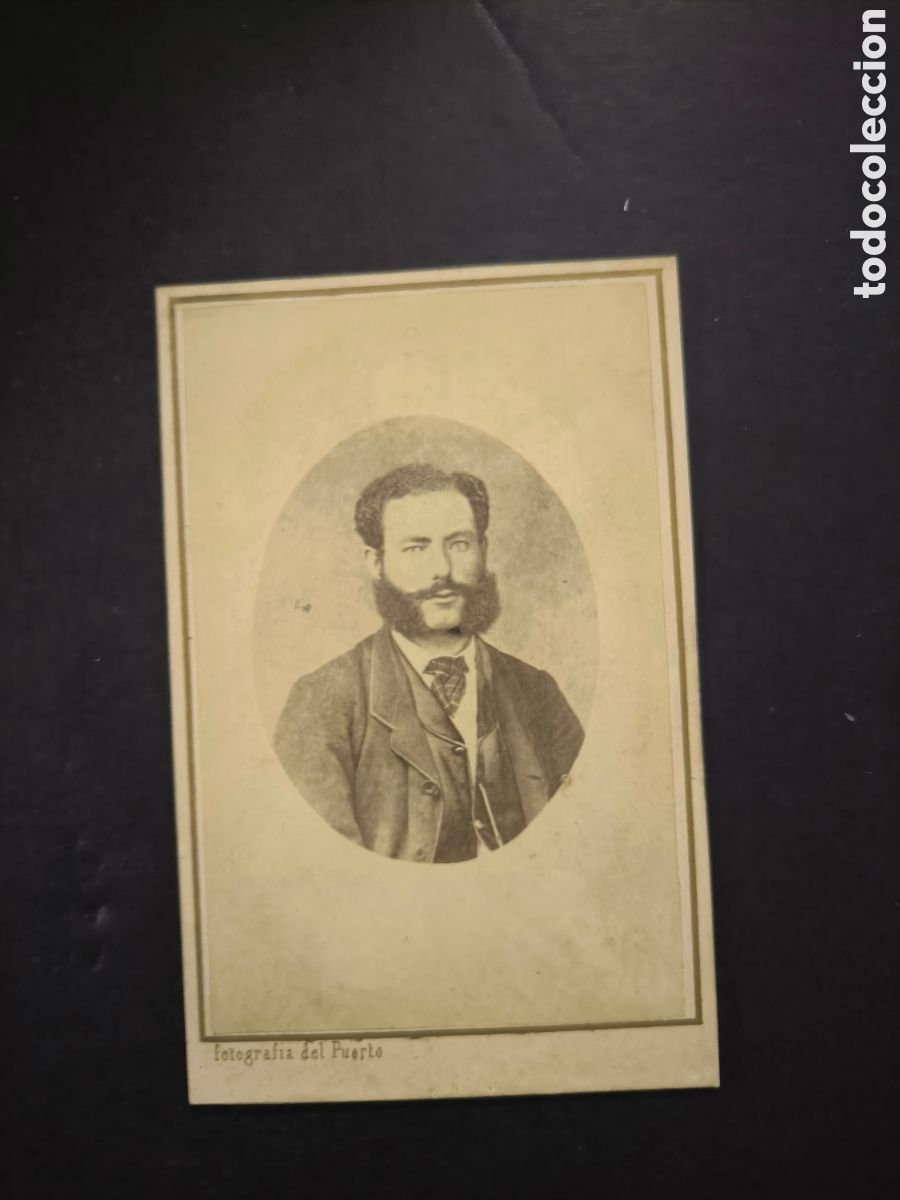 Fotograf&iacute;a antigua: Fotograf&iacute;a antigua CDV. Fotograf&iacute;a del puerto. Barcelona, finales s. XIX.