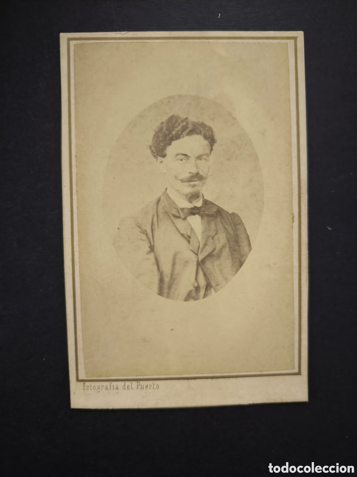 Fotograf&iacute;a antigua: Fotograf&iacute;a antigua CDV. Fotograf&iacute;a del puerto. Barcelona, finales s. XIX.