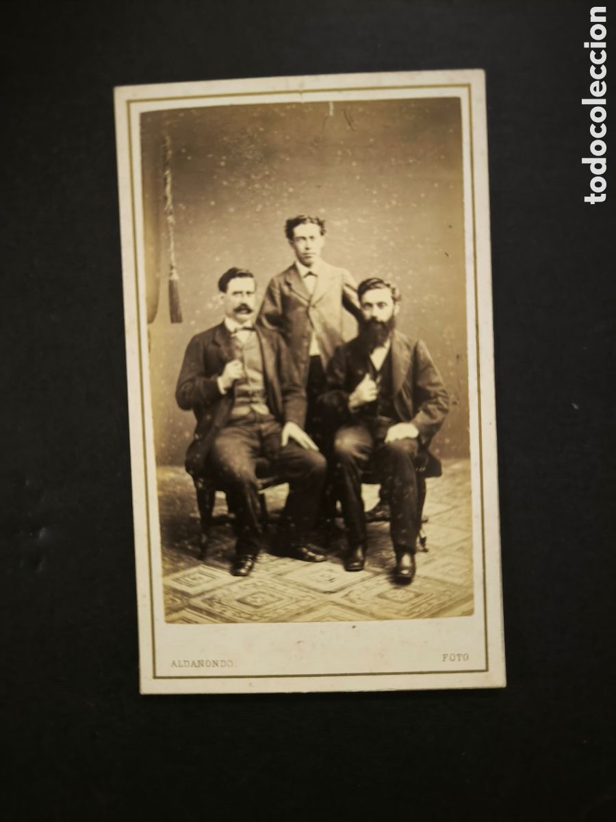 Fotograf&iacute;a antigua: Fotograf&iacute;a antigua CDV. Aldanondo. Buenos Aires, finales s. XIX. Argentina.