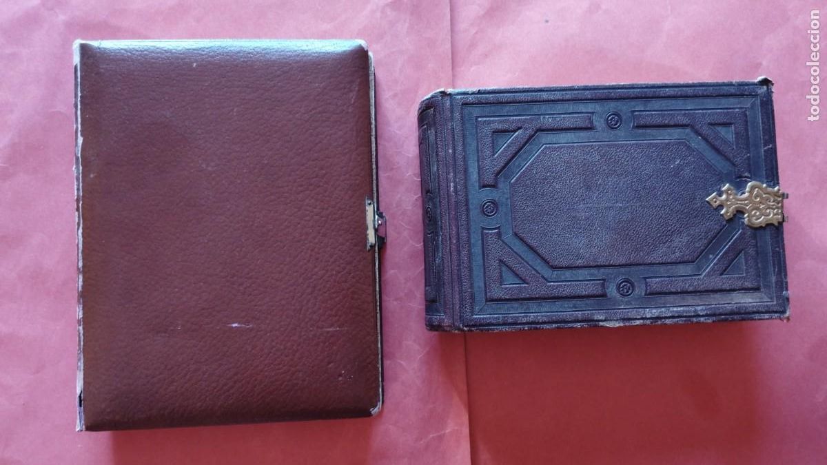 Fotograf&iacute;a antigua: ALBUMES.-CARTES DE VISITE.-LOTE DE 2 ALBUMES PARA 148 FOTOGRAFIAS CARTES DE VISITE.