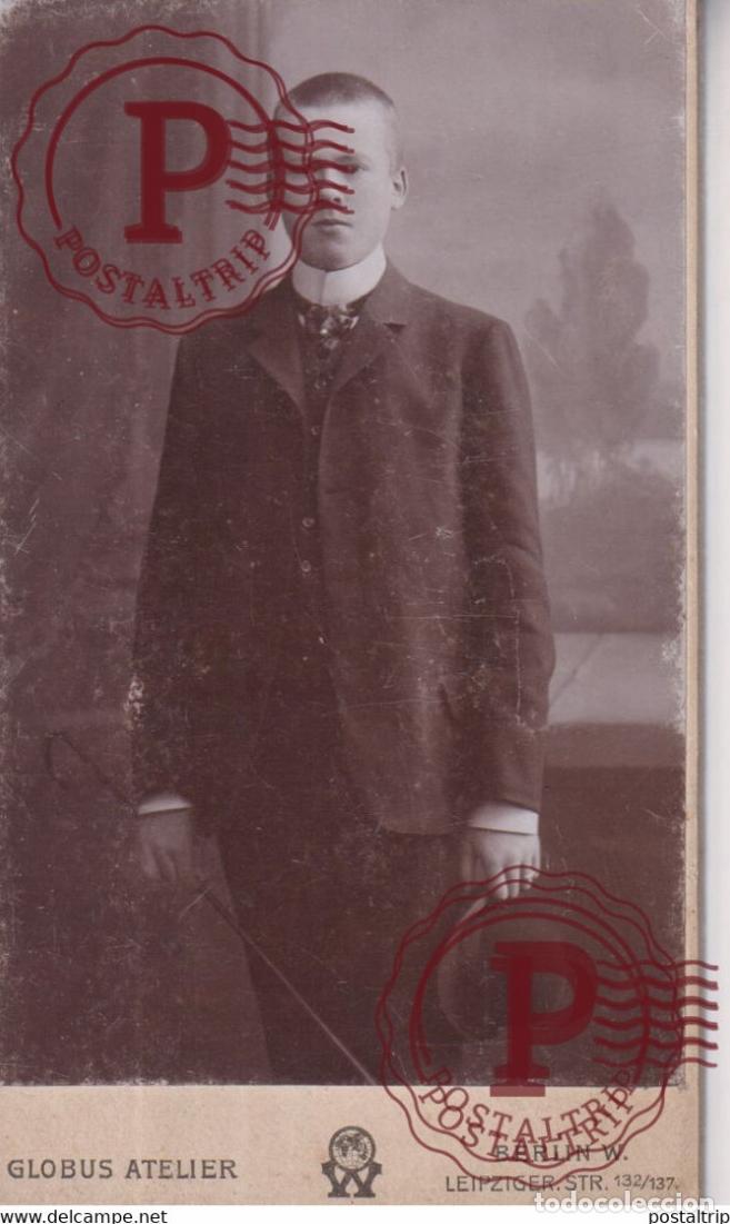 Fotografia antica: ATELIER GLOBUS BERLIN PHOTOGRAPHIE PHOTO CDV +-10,5x6,5CM GERMANY DEUTSLAND ALLEMAGNE DEUTSCHLAND